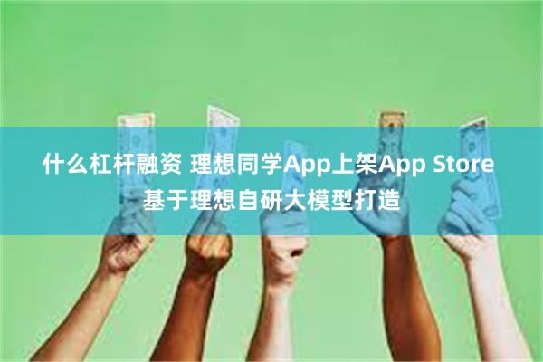 什么杠杆融资 理想同学App上架App Store 基于理想自研大模型打造