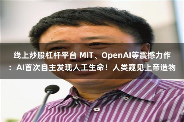 线上炒股杠杆平台 MIT、OpenAI等震撼力作：AI首次自主发现人工生命！人类窥见上帝造物